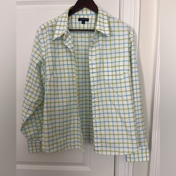 Land’s End button down cotton shirt boys size XL (18/20) - Picture 2 of 6
